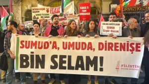 Tünel'de Sumud saldırısını protesto eylemi: "Kürecik ve İncirlik kapatılmalı"