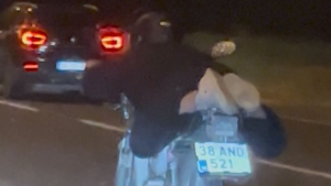 Motosiklet üzerinde akrobatik hareketler yapan şahsa 46 bin TL ceza