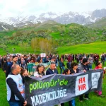 Tunceli’de maden projesi protestosu