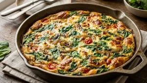 Yumurtayı tavadan kurtaran lezzet: Ispanaklı Fırın Frittata tarifi...