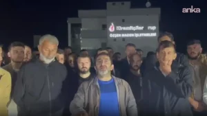Edirne Uzunköprü'de madenciler eylemde: 'Madencilerin sesini duyun, biz açız, çocuklarımız aç'