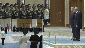 Cumhurbaşkanı Erdoğan Astana'da: Resmi törenle karşılanıyor