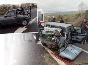 Çankırı'da kamyonet park halindeki otomobile çarptı! 3 ölü, 5 yaralı