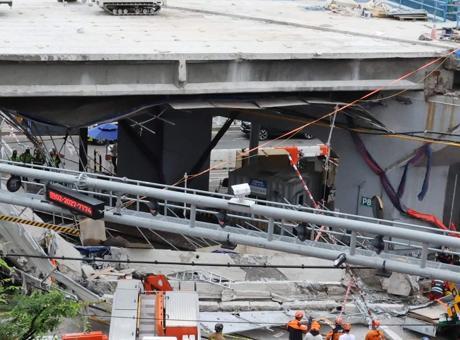Güney Kore'de facia! Üst geçit yıkım sırasında çöktü: 3 ölü, 3 yaralı