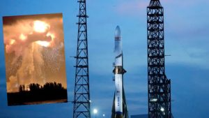 Blue Origin firmasına ait roketin motor testi sırasında patlama