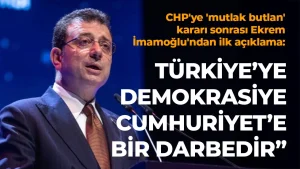 'Mesele ciddidir' dedi... CHP'ye 'mutlak butlan' kararı sonrası İmamoğlu'ndan ilk açıklama: 'Milletçe Türkiye'ye sahip çıkma zamanı!'