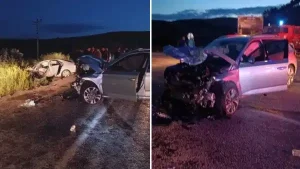 Çorum'da iki otomobil çarpıştı: 1 ölü, çok sayıda yaralı