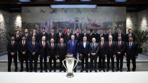 Cumhurbaşkanı Erdoğan, Galatasaray'ı kabul etti