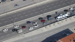 Ankara'da Bayramda Helikopterli Trafik Denetimi