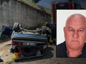 Tekirdağ’da feci kaza! Kontrolden çıkan araç yaklaşık 3 metrelik menfeze savruldu: Sürücü hayatını kaybetti