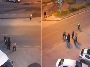 Nefes kesen kovalamaca! Gece yarısı iş yerine kurşun yağdıran saldırganları bekçiler yakaladı