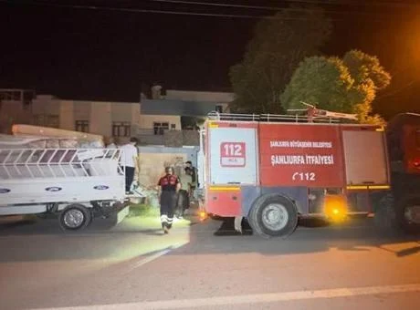 Şanlıurfa’da yükselen alevler mahalleliyi sokağa döktü