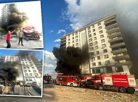 Şanlıurfa'da 10 katlı apartman alevlere teslim oldu! İtfaiye ve TOMA ekipleri yardıma koştu, 7 kişi dumandan etkilendi