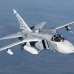 Ukrayna ordusuna ait Su-24M tipi bombardıman uçağı düştü