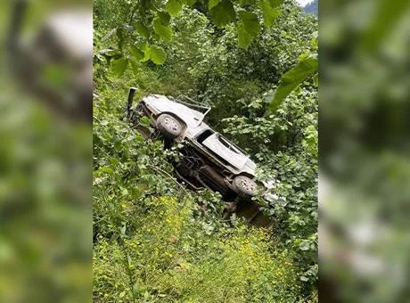 Giresun’da kontrolden çıkan kamyonet 150 metreden uçtu: 1 ölü