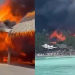 Dominik’te korkutan yangın! Oteli alevler sardı: 1700 turist tahliye ediliyor