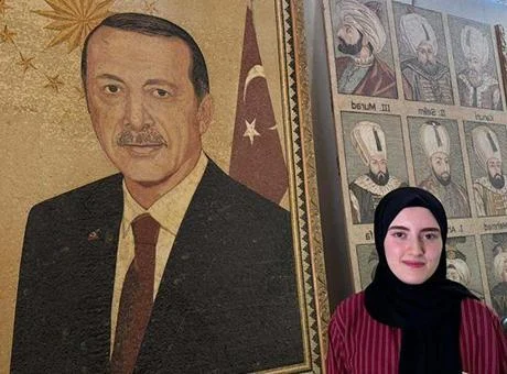 Suriyeli sanatçılar, Cumhurbaşkanı Erdoğan’ın portresini yaptı! Tam 100 bin mozaik kullanıldı