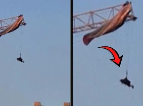 60 metre yükseklikte asılı kaldı! Paraşütle atlama kabusa dönüştü