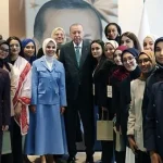 Cumhurbaşkanı Erdoğan, Genç Müslüman Kadınlar Liderlik Programı katılımcılarını kabul etti