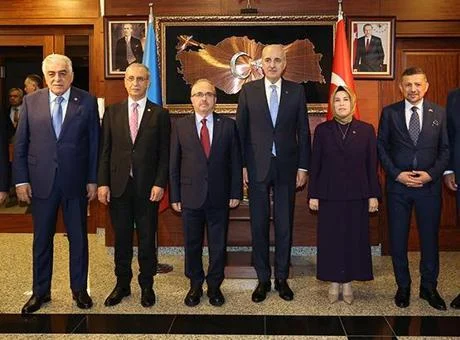 TBMM Başkanı Kurtulmuş, Türkiye’nin Bakü Büyükelçiliğini ziyaret etti