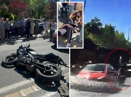 Tekirdağ’da feci kaza! İki şeridin arasına girdi, iki araca çarptı: Dehşet anları kamerada