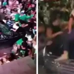 Dünya Kupası maçında ülkesi kazandı, ortalığı savaş alanına çevirdi! Aracıyla kalabalığın arasına daldı