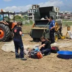 Hatay'da feci son! Harman makinesine düşen genç hayatını kaybetti