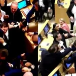 Parlamento karıştı, milletvekilleri birbirine girdi! Olimpiyat şampiyonu halterci de kavgaya katıldı