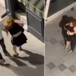 Zorla götürmeye çalıştı! Genç kadının yardım çığlığı kamerada
