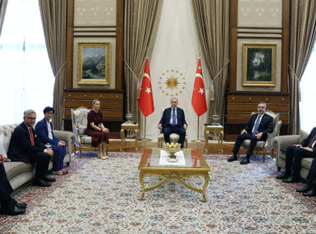 Cumhurbaşkanı Erdoğan, AB Yüksek Temsilcisi Kallaş ile Görüştü