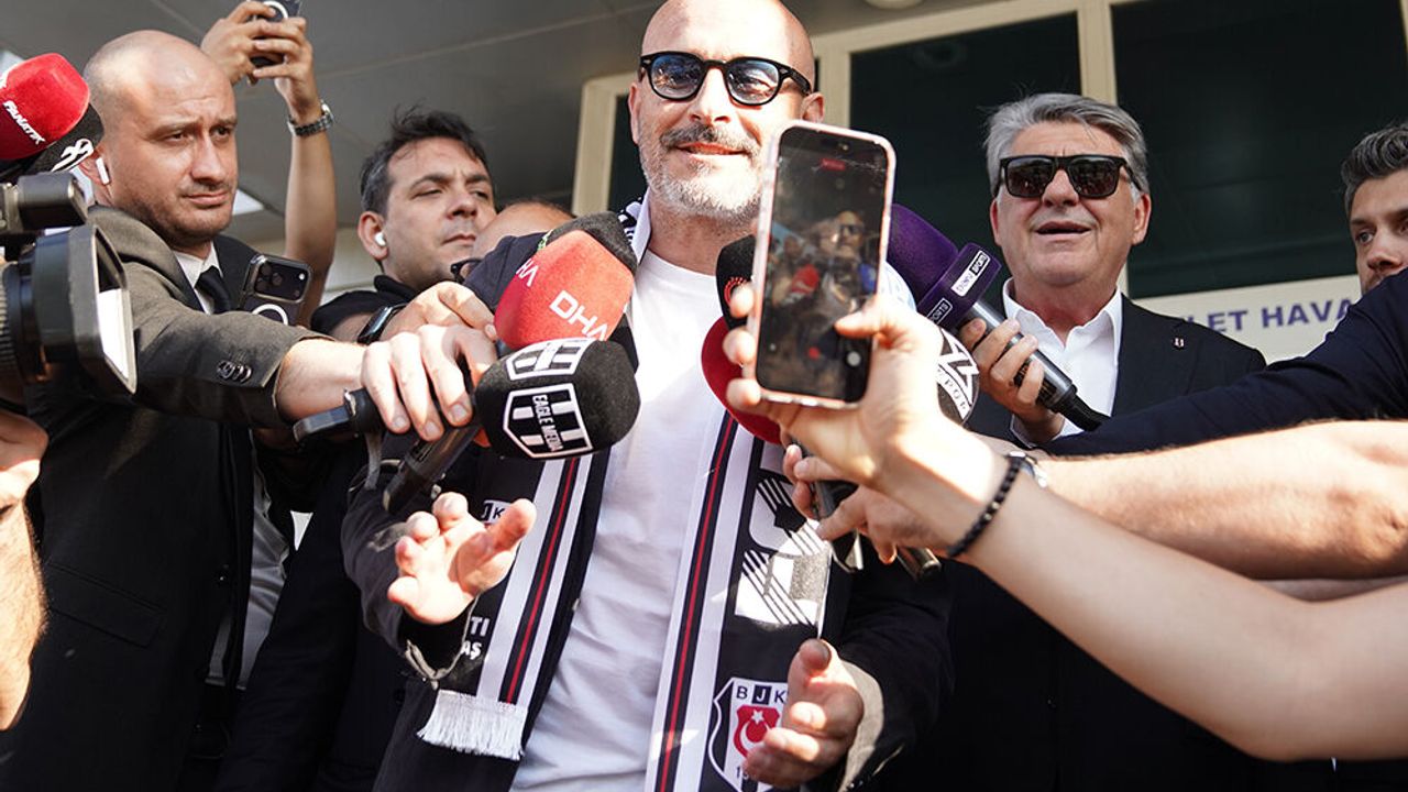 Beşiktaş'ın yeni teknik direktörü Vincenzo Italiano, İstanbul'a geldi