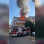 Apartman dairesinde çıkan yangın hasara neden oldu