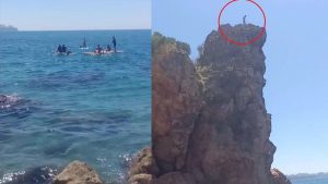 'Atla' seslerine uydu, az daha hayatından oluyordu