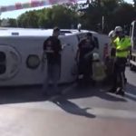 Kağıthane’de ambulans sürücüsü kaza yaptı
