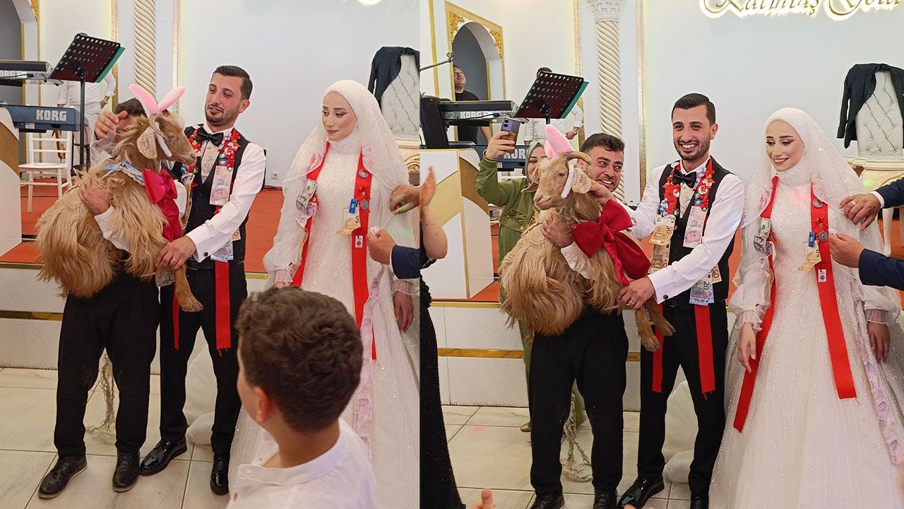 Düğünde yok artık dedirten takı töreni