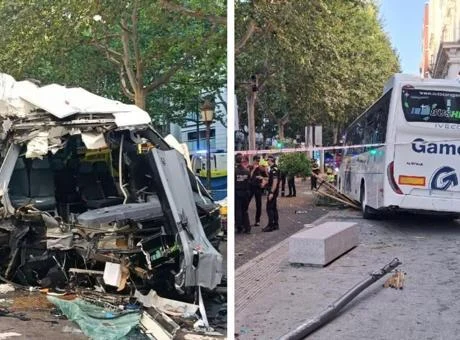 İspanya’da feci otobüs kazası! En az 40 yaralı