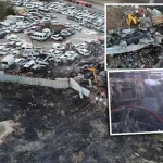 İzmir’de yediemin otoparkı alevlere teslim! 50 motosiklet ile 12 araç kül oldu