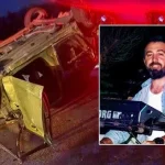 Çanakkale'de feci kaza! Otomobil takla attı, sürücü öldü