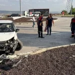Kütahya’da otomobiller çarpıştı: 2 kişi yaralandı