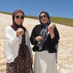 Temmuz ayında kar üstünde piknik keyfi! Sıcaktan kaçanların uğrak noktası